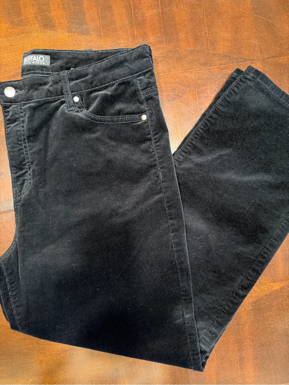 Buffalo David Bitton Women's Black Pinwale Corduroy Jeans